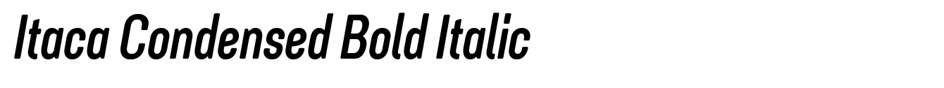 Itaca Condensed Bold Italic